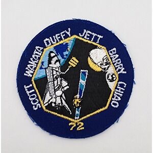 NASA Shuttle Patch Scott Wakata Duffy Jett Barry Chiao 72 Endeavour‎ STS-72 VTG
